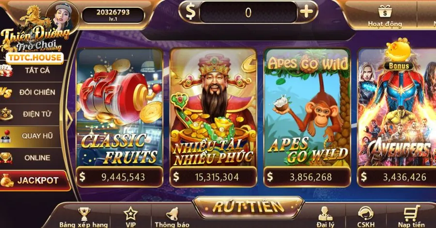 Hình ảnh máy đánh bạc (slot game) tại 8kbet